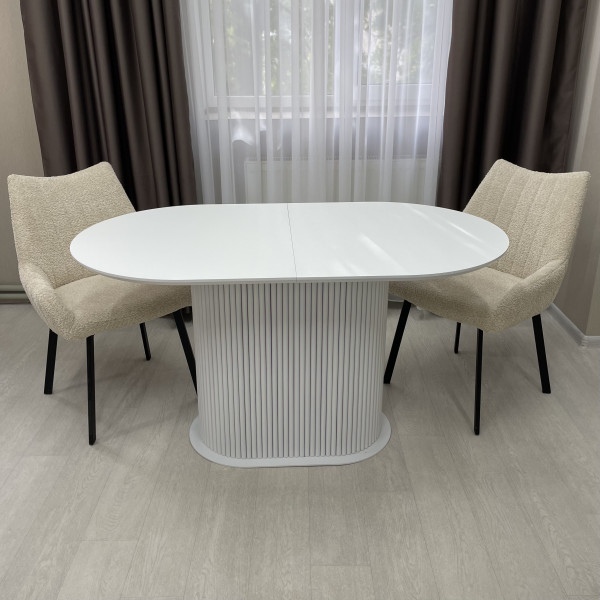Oval folding dining table B-WOOD made of HPL